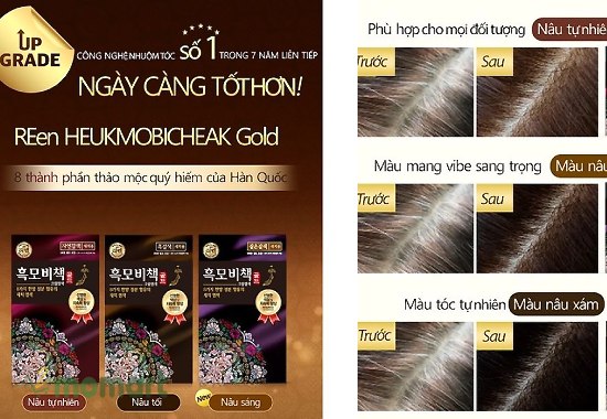 Tìm hiểu về kem nhuộm tóc Reen Heukmobichaek Oriental
