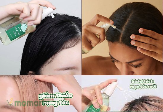 Hướng dẫn cách dùng xịt dưỡng tóc Aromatica Rosemary Root Enhancer