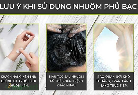 Nên dùng thuốc nhuộm tóc phủ bạc nào