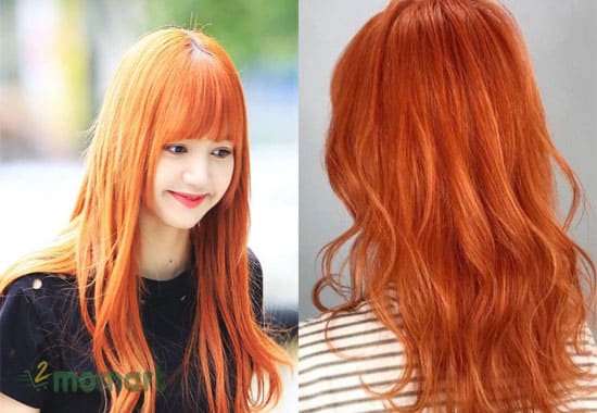 Màu tóc ánh cam rất hợp với làn da của con gái châu Á