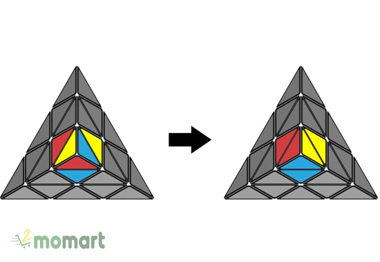 Chia sẻ bí quyết giải cục Rubik tam giác từ đỉnh