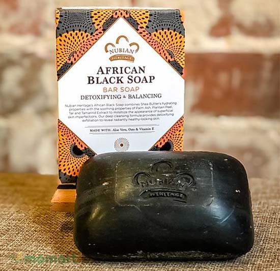 Nubian African black soap trị mụn lưng