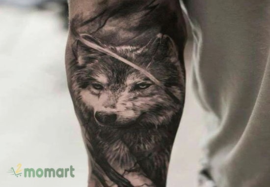 Xăm hình đầu sói là ý tưởng tattoo được nhiều người lựa chọn