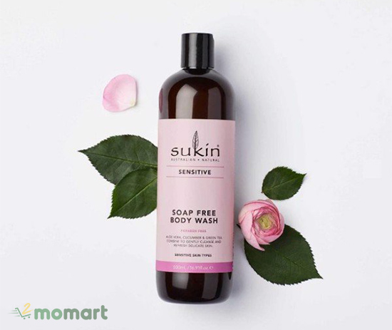 Sukin Sensitive Soap Free Body Wash cho da nhạy cảm