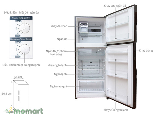Đơn giản và sang trọng cùng tủ lạnh Hitachi inverter