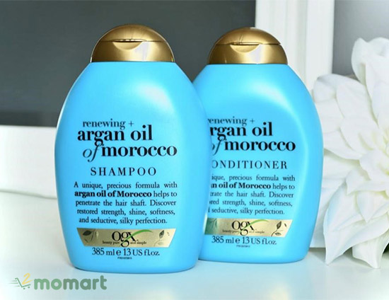  Dầu gội xả Ogx Renewing Argan Oil Of Morocco nuôi dưỡng tóc hiệu quả