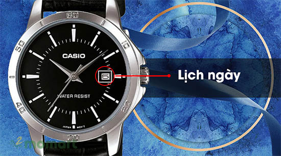 Đồng hồ đôi Casio LTP-V004L-1AUDF/MTP-V004L-1AUDF trang bị lịch ngày