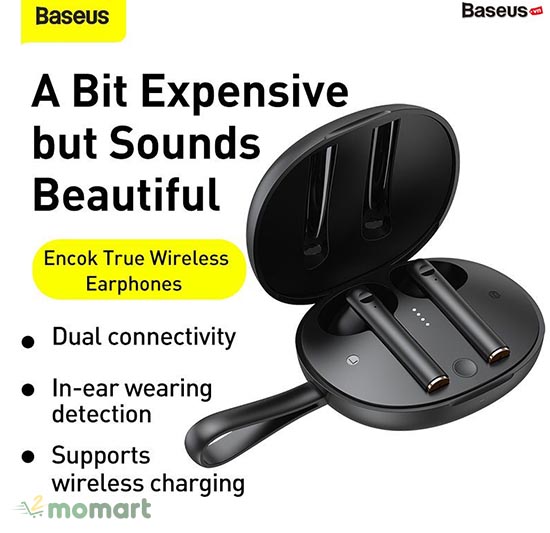 Tai nghe Baseus Encok True Wireless Earphones W05 cao cấp với nhiều ưu điểm