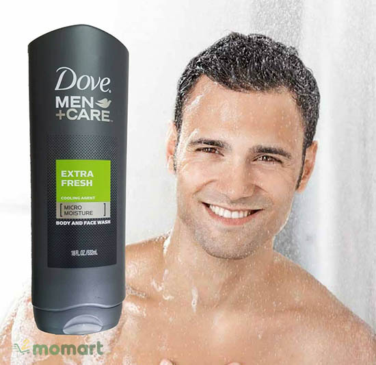 Sữa tắm Dove Men Care Extra Fresh cách sử dụng