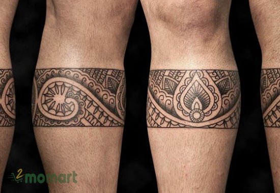 Hình vòng chân tattoo Maori cực kỳ được ưa chuộng