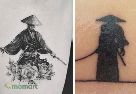 Các hình tattoo Samurai mini ở tay