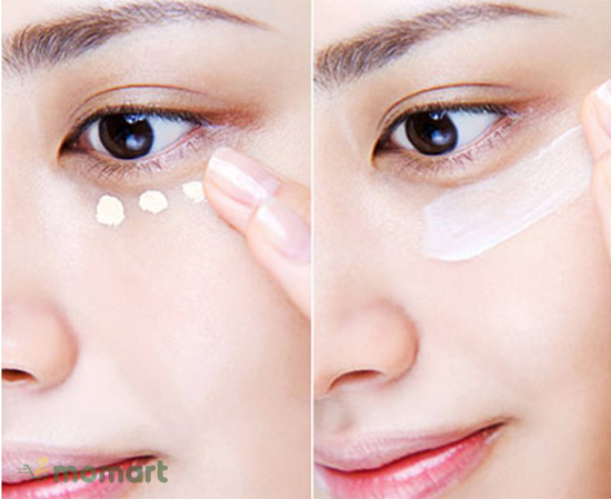 Sử dụng kem dưỡng ẩm da vùng mắt