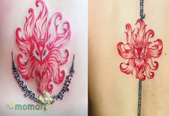 Tattoo hồ ly kiểu Thái Lan với những họa tiết cực kỳ sinh động