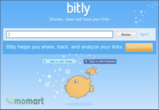 Bitly.com hỗ trợ rút gọn URL dễ dàng