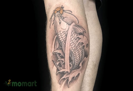 Tattoo cá chép Koi hóa rồng đầy ấn tượng ở nam giới