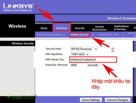cách đổi mật khẩu WiFi Linksys bằng điện thoại