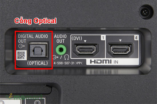 Cổng optical, coaxial và HDMI