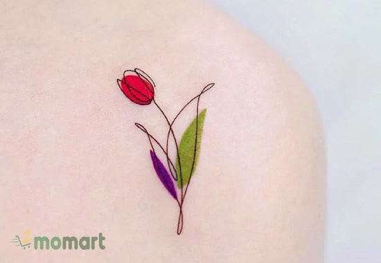 Ý nghĩa hình xăm hoa tulip là biểu tượng của sự khởi đầu