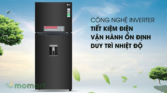 Tiết kiệm điện năng với tủ lạnh LG 255 lít GN-D255BL