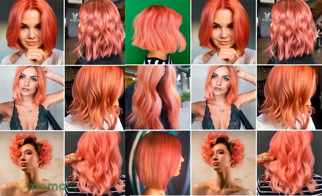 Top kiểu tóc màu cam san hô Hot Trend, giúp nàng thêm sành điệu