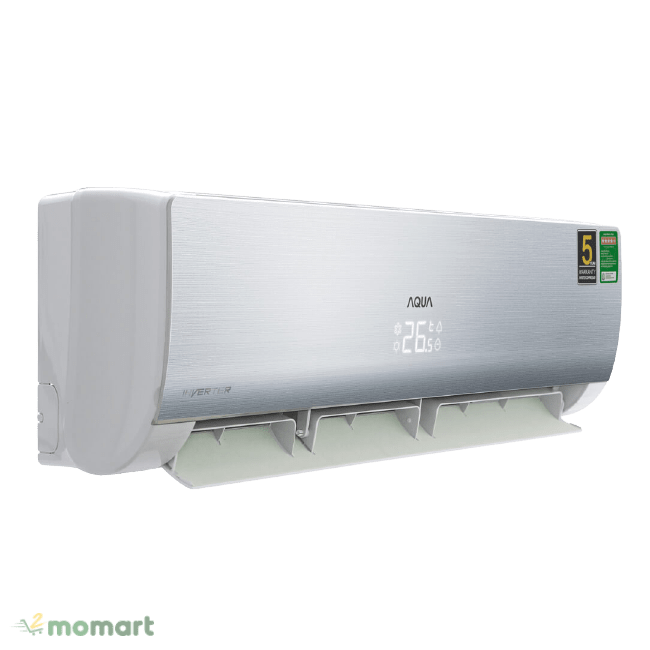 Máy lạnh Aqua Inverter 1.5 HP AQA-KCRV13NB chụp nghiêng phải