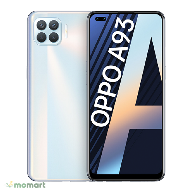 Điện thoại OPPO A93 màu trắng tinh tế