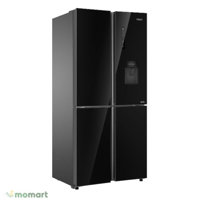 Tủ Lạnh Aqua AQR-IGW525EM(GB) góc nghiêng