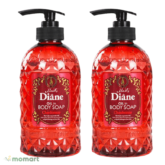 Combo sữa tắm Moist Diane Body Soap đỏ