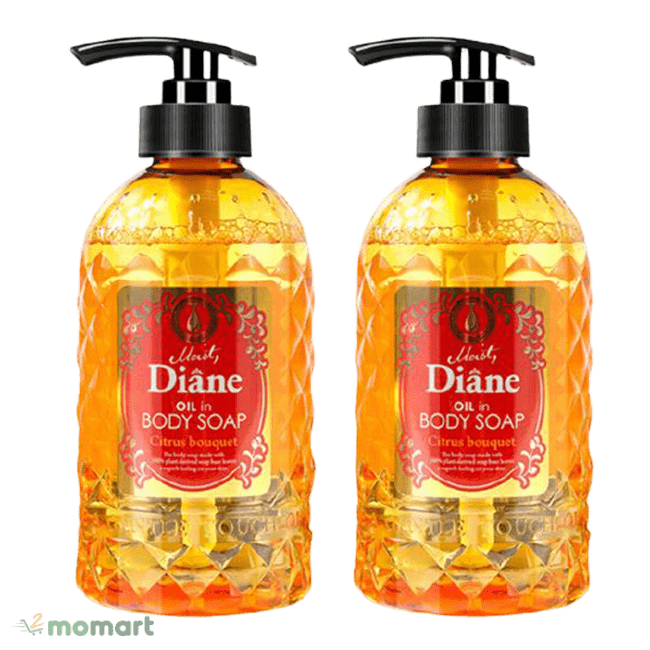 Combo sữa tắm Moist Diane Body Soap vàng
