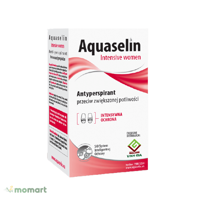 Hộp của Lăn Khử Mùi Aquaselin Intensive
