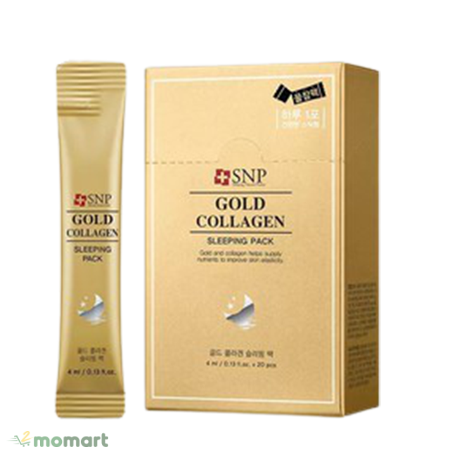 Mặt nạ ngủ SNP Gold Collagen Sleeping Pack chính hãng được ưa chuộng