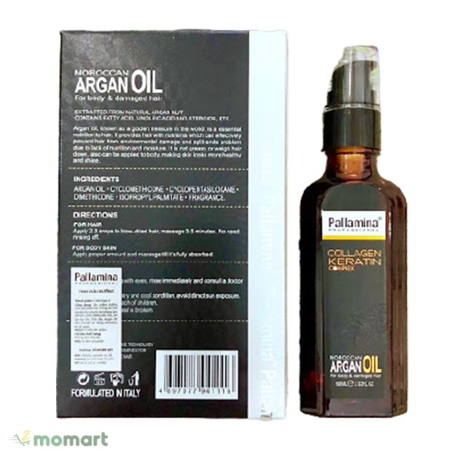 Tinh dầu dưỡng tóc Pallamina Moroccan Argan Oil được ưa chuộng nhất