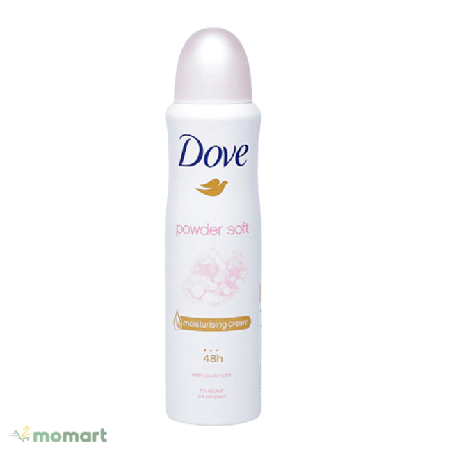 Xịt khử mùi Dove Powder Soft ngăn tuyến mồ hôi