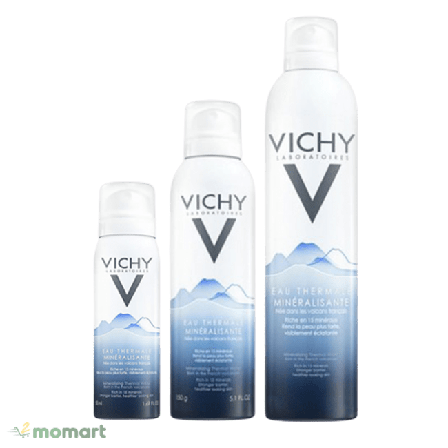 Vichy Mineralizing Thermal Water làm dịu da nhanh chóng