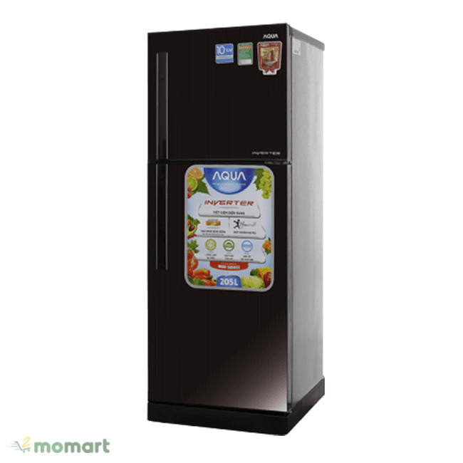 Tủ lạnh Aqua Inverter 186 lít AQR-I209DN DC chụp nghiêng