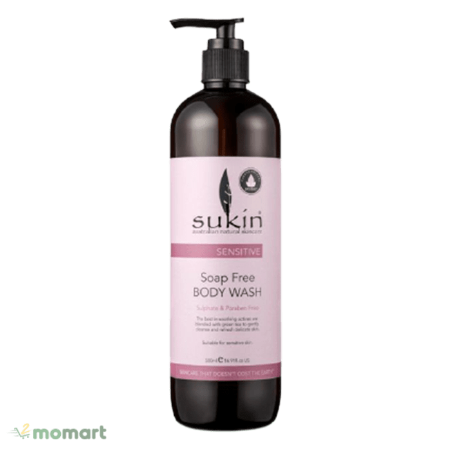 Thiết kế của Sukin Sensitive Soap Free Body Wash