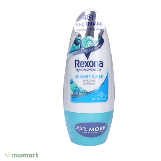 Lăn khử mùi Rexona Shower Clean khử mùi nhanh chóng