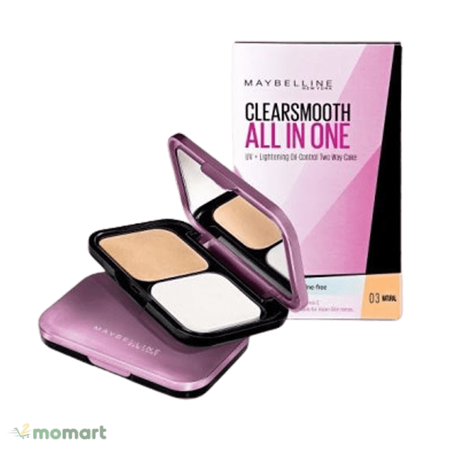 Phấn phủ Maybelline Clear Smooth All In One kiềm dầu