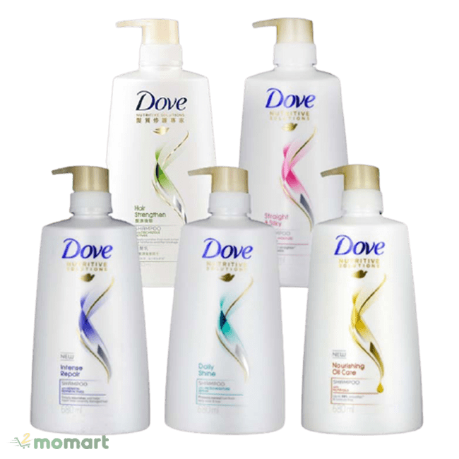 Năm chai dầu xả Dove bán chạy nhất