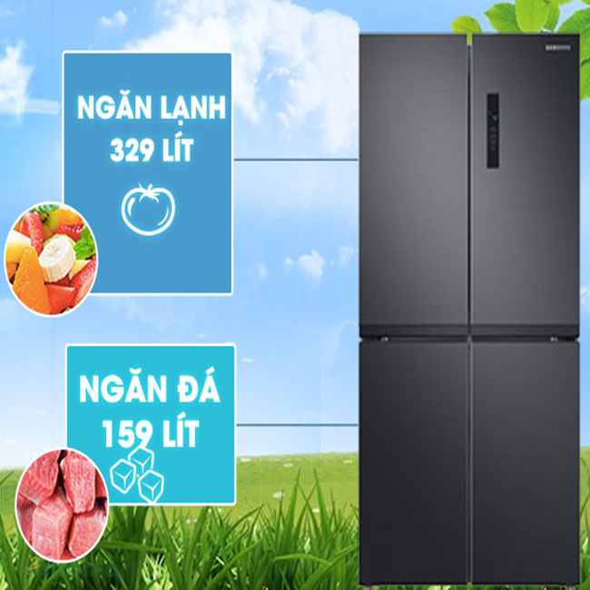Hình thức cao cấp của tủ lạnh Samsung RF48A4000B4