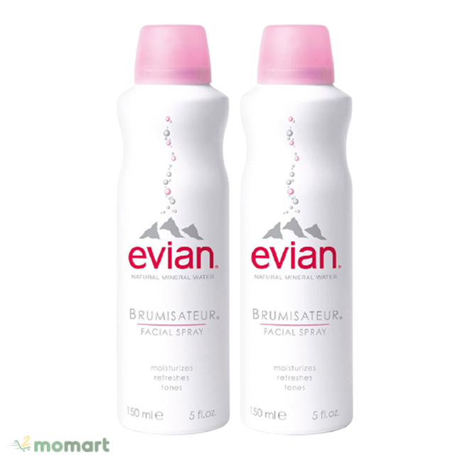 Xịt khoáng Evian chính hãng được ưa chuộng nhất