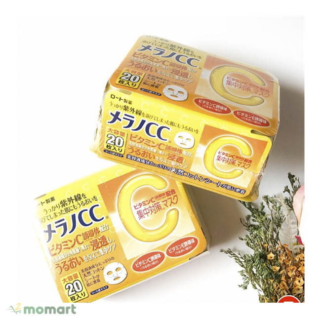 Mặt nạ Melano CC Vitamin C giúp làm sáng da