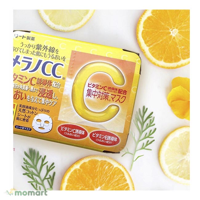 Mặt nạ Melano CC Vitamin C ngăn chặn lão hóa