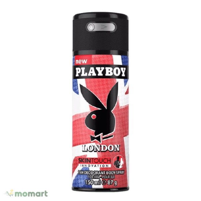 Playboy 24h Deodorant Body Spray màu đỏ
