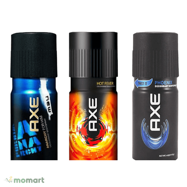 Xịt khử mùi Axe 3 phiên bản bán chạy nhất