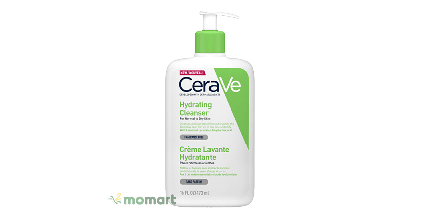 Sữa rửa mặt Pháp Cerave Hydrating Cleanser