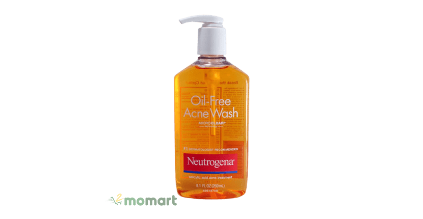 Sữa rửa mặt Neutrogena Oil-Free Acne Wash dung tích lớn