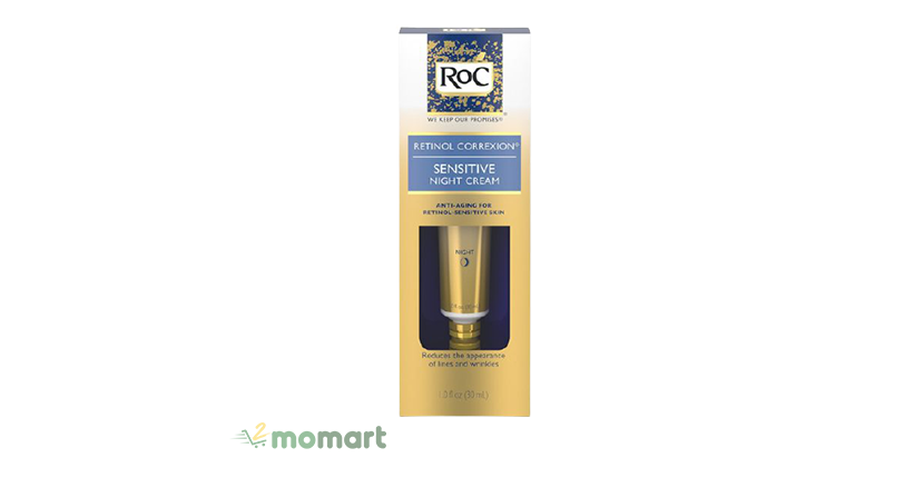 Retinol cho da nhạy cảm RoC Retinol Correxion Sensitive Night Cream chính hãng