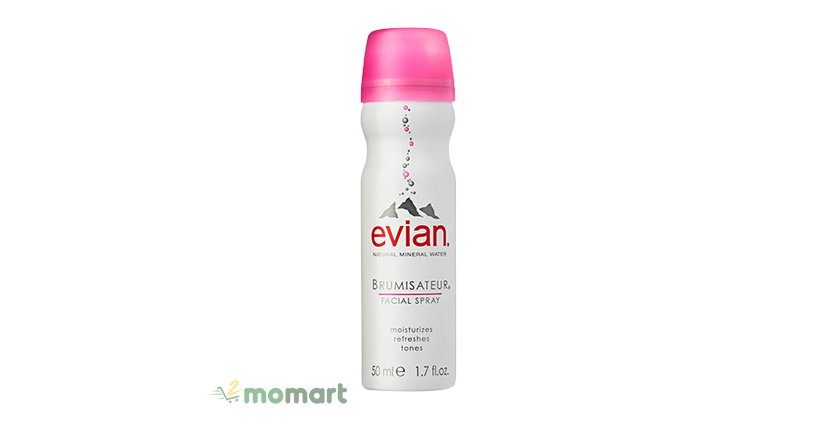 Xịt khoáng Evian Facial Spray cung cấp độ ẩm hiệu quả