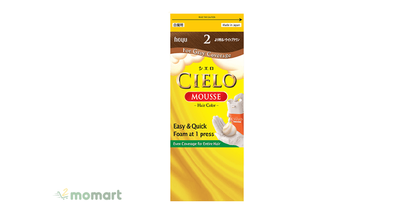 Sản phẩm thuốc nhuộm phủ bạc Cielo Mousse Hair Color